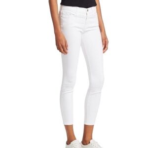 FRAME Le Skinny de Jeanne Crop - White Size 23 NWT